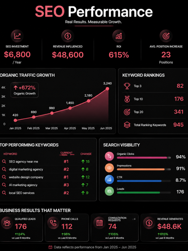 SEO Company Dashboard